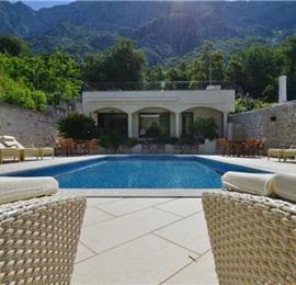 10 bedroom waterfront villa with pool near Dobrota, Kotor Bay, sleeps 22